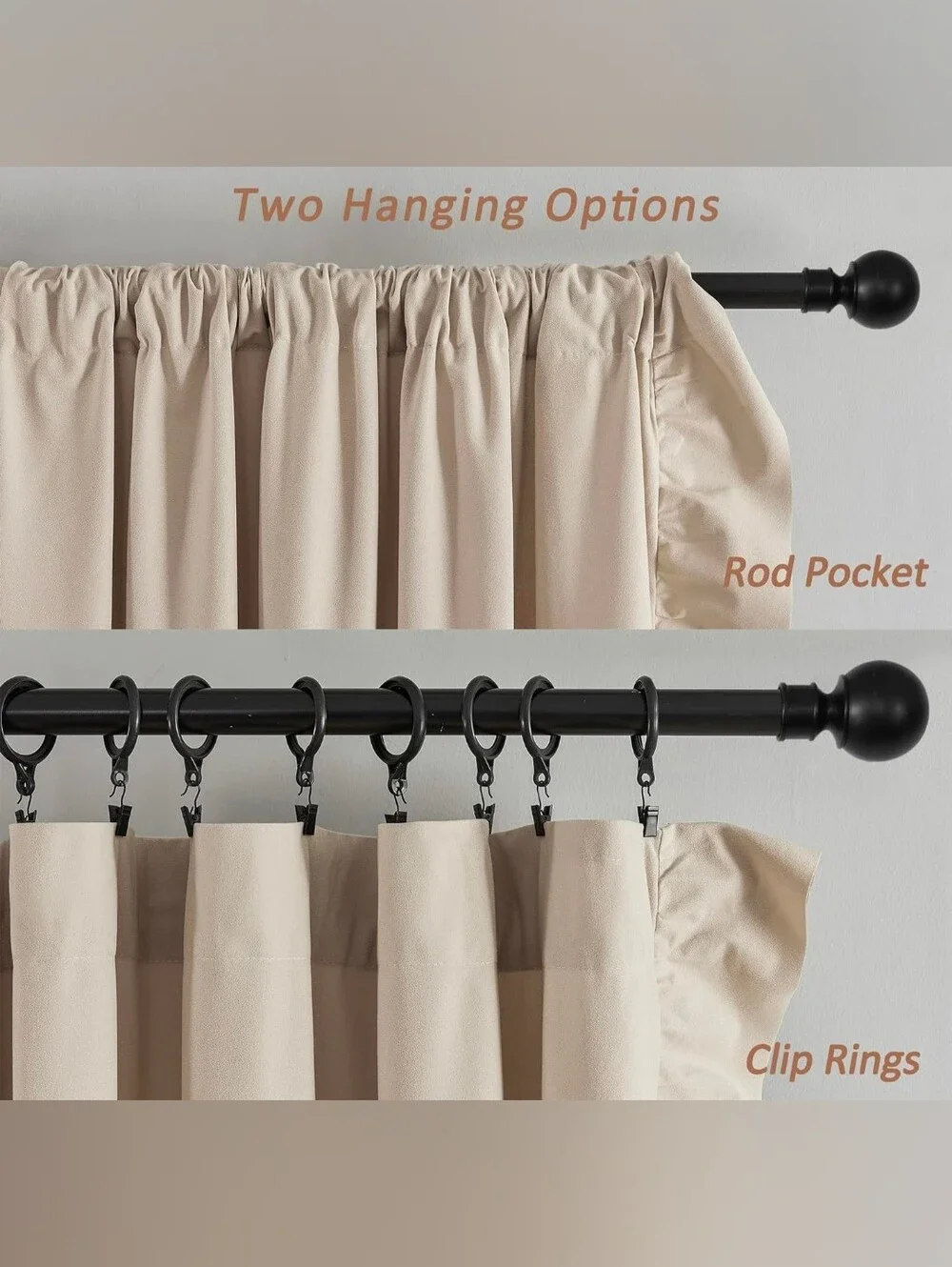 Soft Ruffle Curtain Panel - Cream
